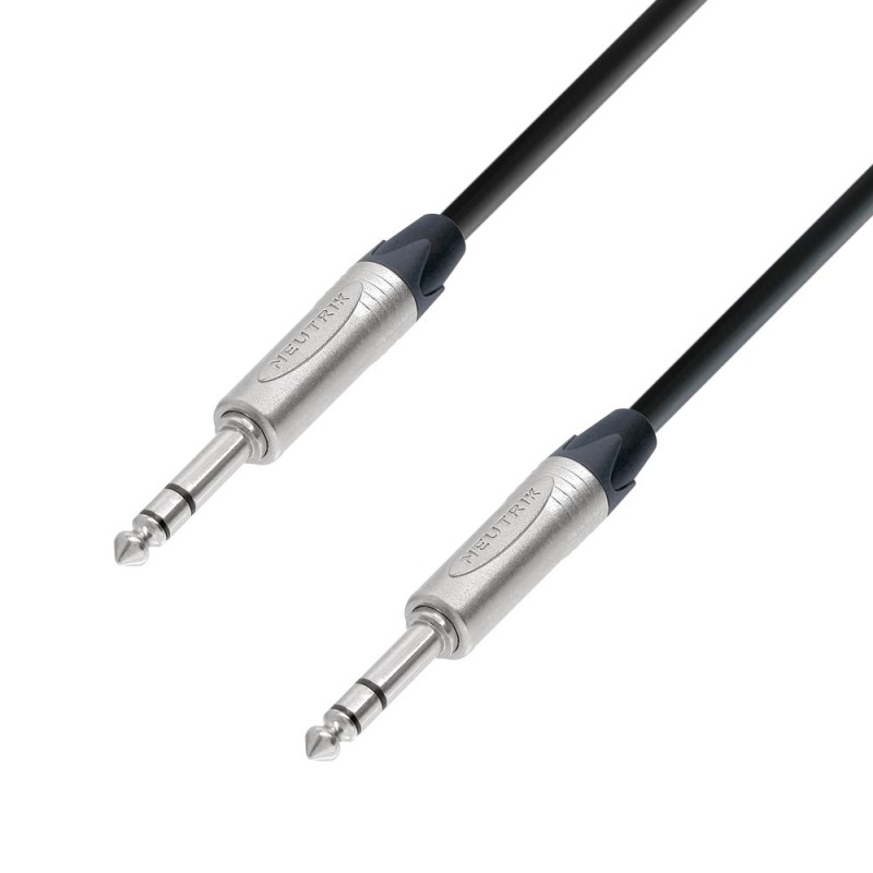 Adam Hall Cables 5 STAR BVV 0500 - Kabel krosowy Neutrik jack stereo 6,3 mm – jack stereo 6,3 mm, 5 m - 1