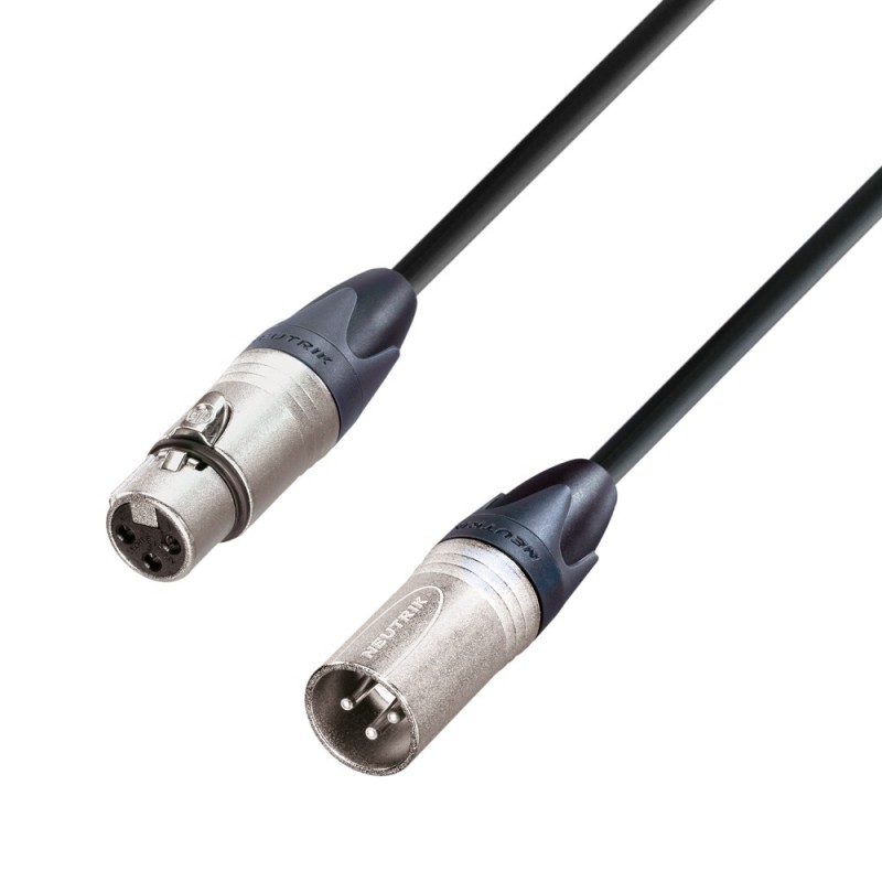 Adam Hall Cables 5 STAR DMF 0150 - Kabel Neutrik AES/EBU 110 Ω Digital Audio męski XLR – żeński XLR, 1,5 m - 1
