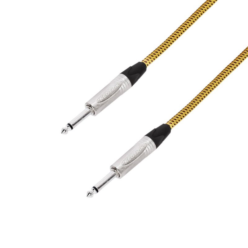 Adam Hall Cables 5 STAR IPP 0300 VINTAGE - Instrument Cable Neutrik® 6.3 mm jack to 6.3 mm jack 3 m - 1