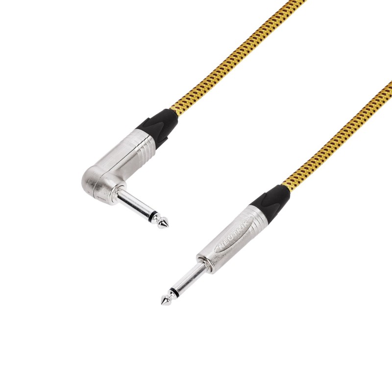 Adam Hall Cables 5 STAR IRP 0300 VINTAGE - Kabel instrumentalny NEUTRIK® 6,3 mm jack kątowy do 6,3 mm jack 3 m - 1