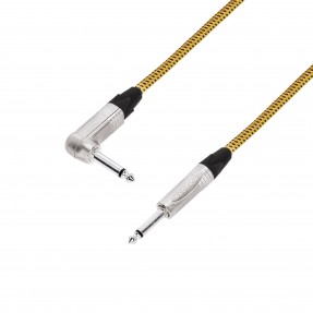 Adam Hall Cables 5 STAR IRP 0600 VINTAGE - Kabel instrumentalny NEUTRIK® 6,3 mm jack kątowy do 6,3 mm jack 6 m - 1