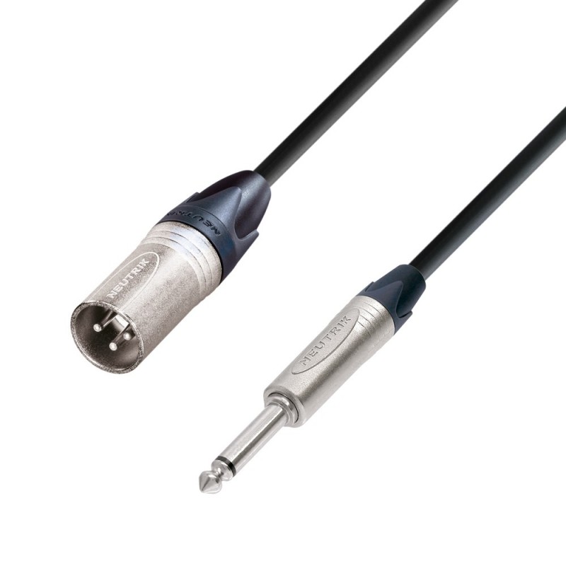 Adam Hall Cables 5 STAR MMP 0150 - Kabel mikrofonowy Neutrik XLR męskie – jack mono 6,3 mm, 1,5 m - 1