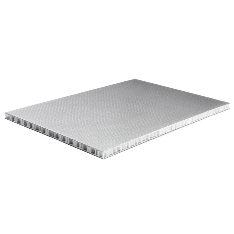 Adam Hall Hardware FlightCurv - Materiał high-tech z polipropylenu o strukturze plastra miodu, czarny/srebrny, 9,5 mm - 1 Adam Hall Hardware FlightCurv - Materiał high-tech z polipropylenu o strukturze plastra miodu, czarny/srebrny, 9,5 mm - 1