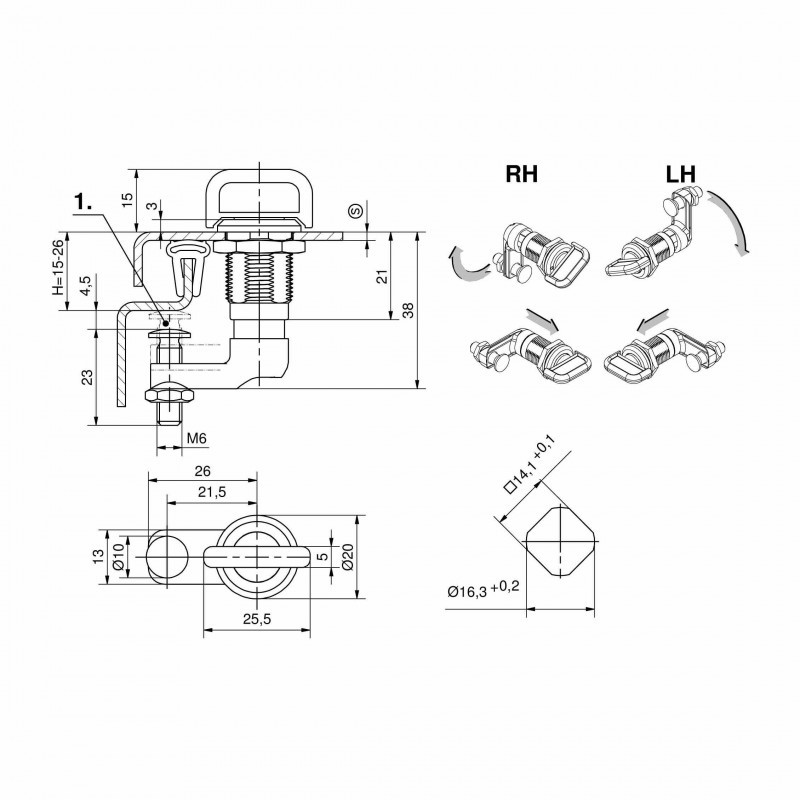Adam Hall Hardware 1670 - 2 Adam Hall Hardware 1670 - 2