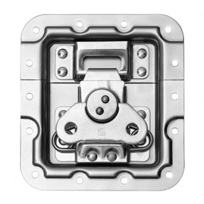 Adam Hall Hardware 172532 - Zamek motylkowy, krótki, zagięty, głębokość: 14 mm, osłona nitów - 1