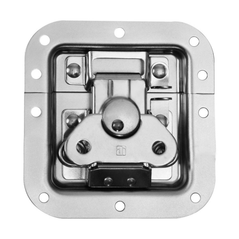 Adam Hall Hardware 17281 P - Zamek motylkowy, średni, niezagięty, głębokość: 12 mm, z oczkiem - 1 Adam Hall Hardware 17281 P - Zamek motylkowy, średni, niezagięty, głębokość: 12 mm, z oczkiem - 1
