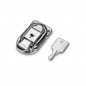 Adam Hall Hardware 1907 M10 AH - 10 x Zamek na śrubę pociągową mały, zamykany, niklowany w opakowaniu typu Bag Packaging - 1