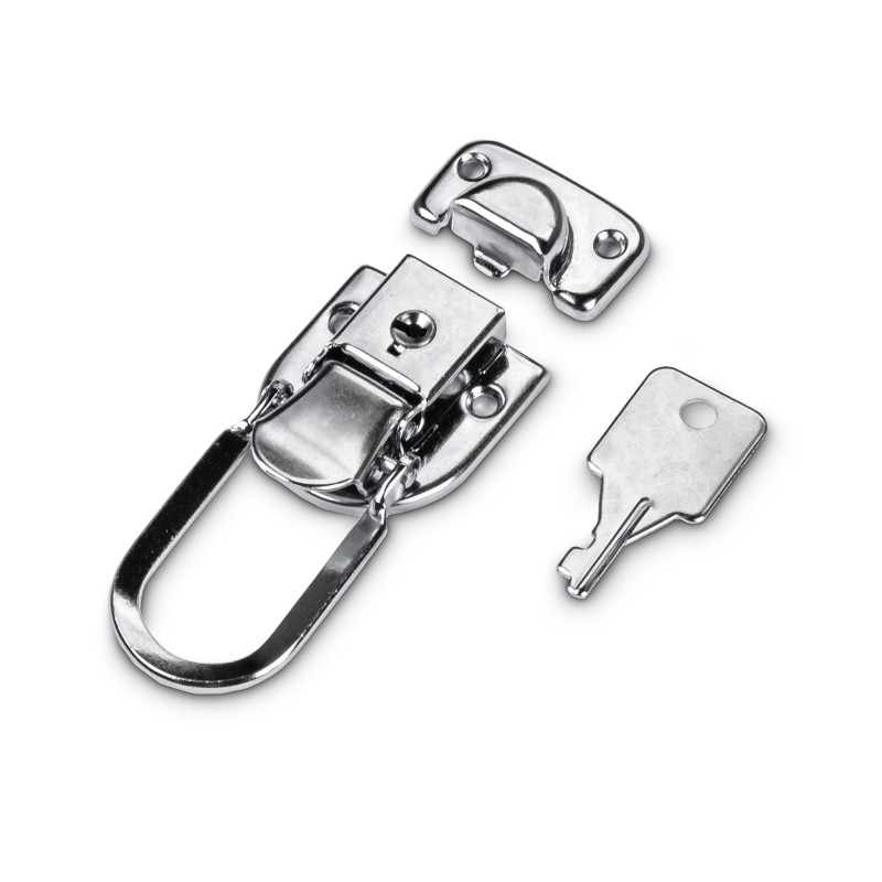 Adam Hall Hardware 1907 M10 AH - 10 x Zamek na śrubę pociągową mały, zamykany, niklowany w opakowaniu typu Bag Packaging - 2 Adam Hall Hardware 1907 M10 AH - 10 x Zamek na śrubę pociągową mały, zamykany, niklowany w opakowaniu typu Bag Packaging - 2