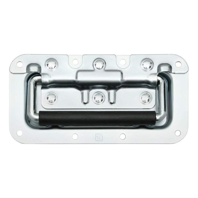 Adam Hall Hardware 340822 - Uchwyt klapowy, mały, sprężynowy, w obudowie montażowej, głębokość: 8 mm - 1