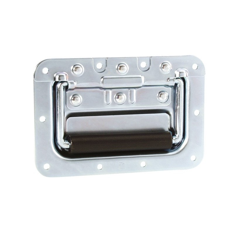 Adam Hall Hardware 34083 - Uchwyt klapowy, średni, sprężynowy, w obudowie montażowej, głębokość: 13 mm - 1 Adam Hall Hardware 34083 - Uchwyt klapowy, średni, sprężynowy, w obudowie montażowej, głębokość: 13 mm - 1