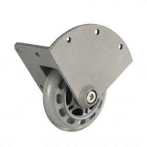 Adam Hall Hardware 37450 S - Kółko narożne do montażu, z miękką oponą, 75 mm - 1