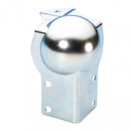 Adam Hall Hardware 41202 - Narożnik kulkowy, średni, zintegrowany z profilem L 68 mm, zagięty, 30 mm - 1