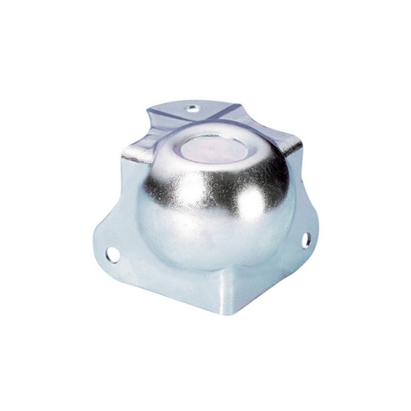 Adam Hall Hardware 41261 - Narożnik kulkowy, średni, zintegrowany z profilem L 42,5 mm, zagięty 30 mm, z niecką do układania w s Adam Hall Hardware 41261 - Narożnik kulkowy, średni, zintegrowany z profilem L 42,5 mm, zagięty 30 mm, z niecką do układania w s
