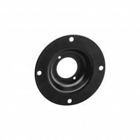 Adam Hall Hardware 49051 BLK - Okrągła stalowa płyta montażowa dla 1x uniwersalnego gniazda typu D, czarna - 1