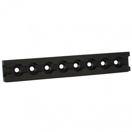 Adam Hall Hardware 5721 - Szyna do mocowania oczka, czarna - 1