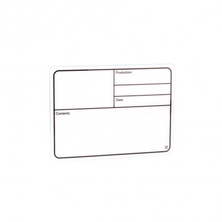 Adam Hall Hardware 88001 - Samoprzylepna etykieta na opis z tworzywa sztucznego, biała, 177 x 127 mm - 1