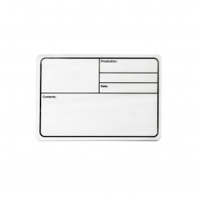 Adam Hall Hardware 88001 M - Magnetyczna etykieta na opis z tworzywa sztucznego, biała, 177 x 127 mm - 1