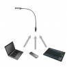 Adam Hall Stands SLED 1 ULTRA USB C - Lampka USB z wysięgnikiem typu "gęsia szyja" i 4 diodami LED COB i wyborem kolorów - 7