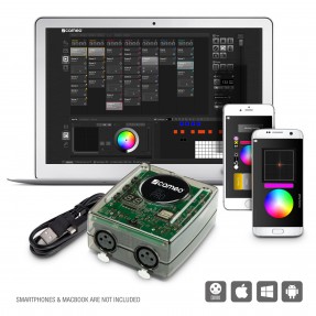 Cameo DVC PRO - Interfejs USB-DMX z 1024 kanałami, dostępem do sieci Wi-Fi i oprogramowaniem sterującym - 1