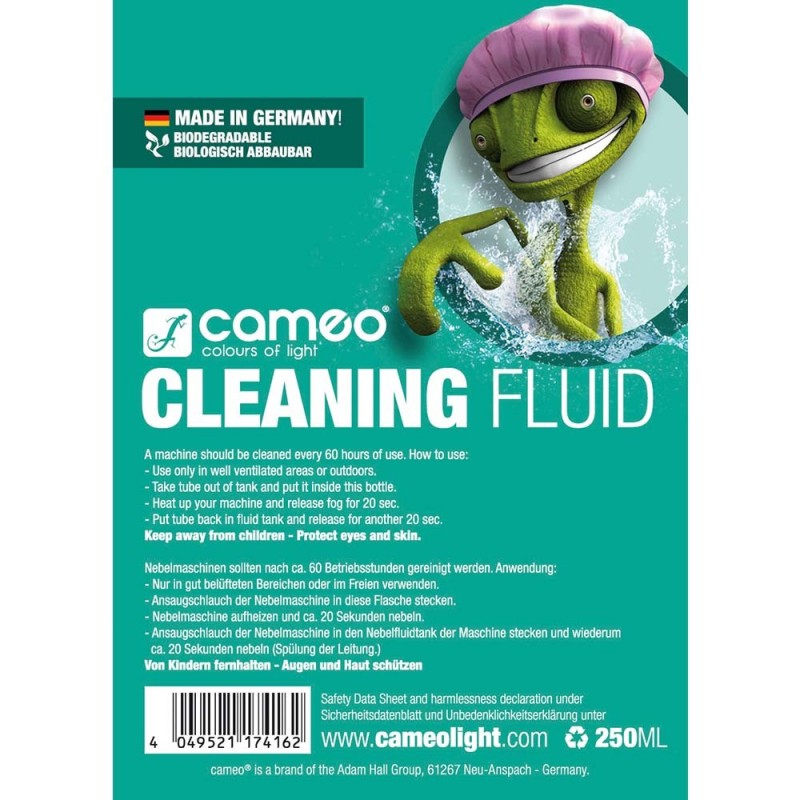 Cameo CLEANING FLUID 0,25 L - Specjalny płyn do czyszczenia wytwornic mgły, 250 ml - 2
