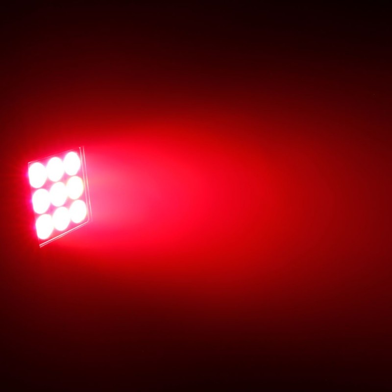 Cameo FLOOD 600 IP65 - Płaska lampa PAR do użytku zewnętrznego z 9 x 12 W RGBWA + UV LED 6 w 1 - 12