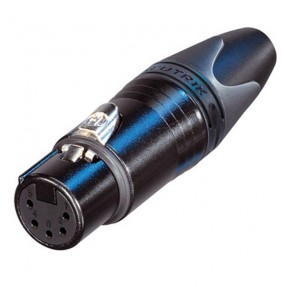 Neutrik NC5FXX-BAG - Złącze XLR 5-pinowe, czarne - 1