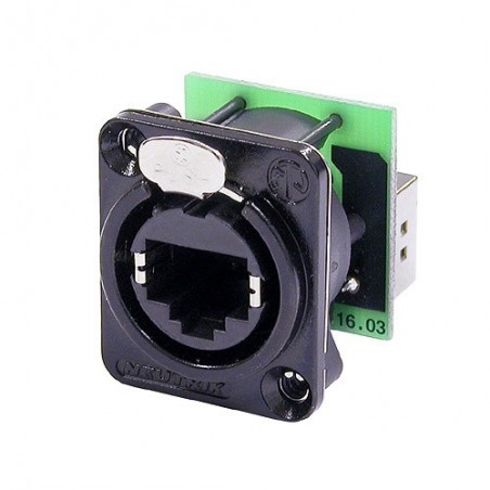 Neutrik NE8FDP-B - Gniazdo przejściowe RJ45 - 1