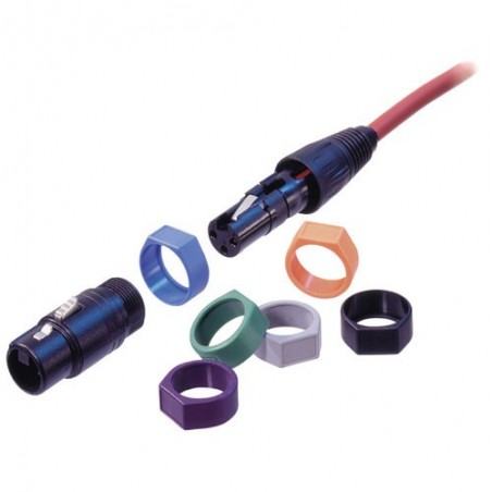 Neutrik XCR-2 - Pierścień do kodowania kolorem, czerwony - 1