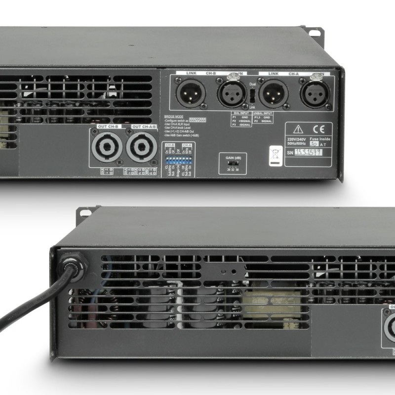 Ram Audio S 6000 DSP GPIO - Końcówka mocy PA 2 x 2950 W, 2 Ω, z modułami DSP i GPIO - 6