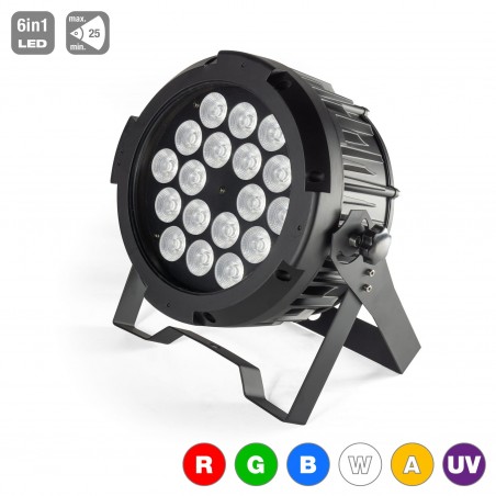 Flash LED PAR 18x15W RGBWA+UV IP65 - PAR LED - 2