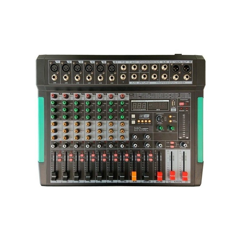 ZZIPP ZZMX8RBT - mikser analogowy audio - 2