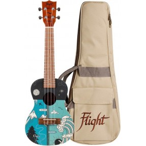 Flight AUC33 Two Seasons - ukulele koncertowe z pokrowcem - 1