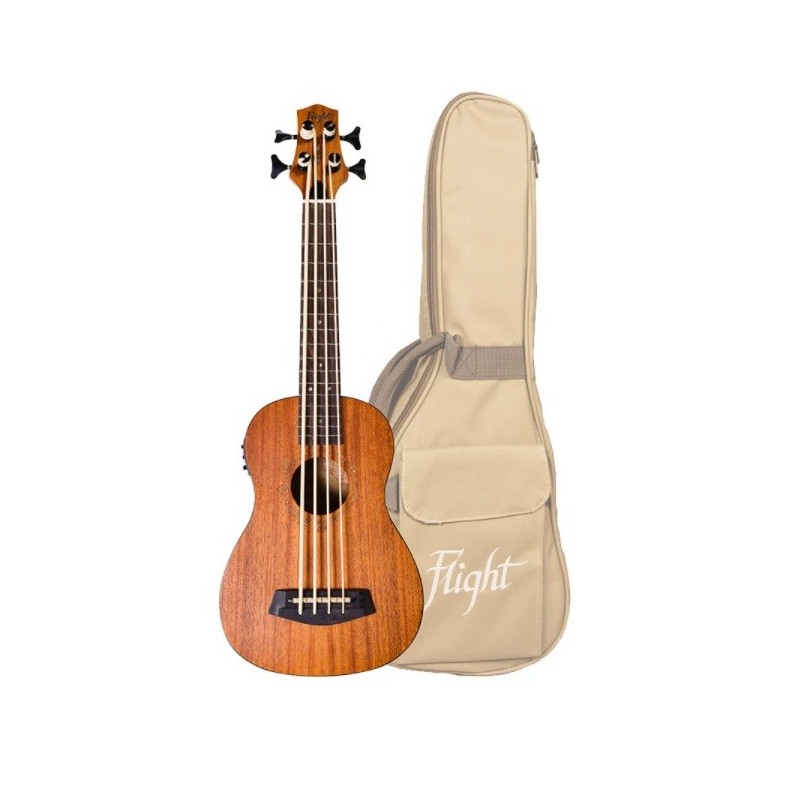 Flight DUBS MAH/MAH BASS - ukulele basowe elektro-akustyczne z pokrowcem - 1