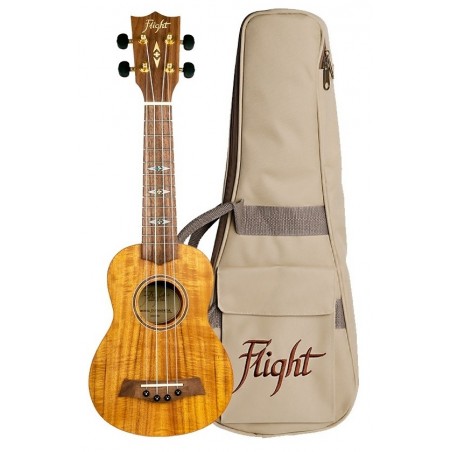FLIGHT DUS440 ACACIA - ukulele sopranowe z pokrowcem - 1