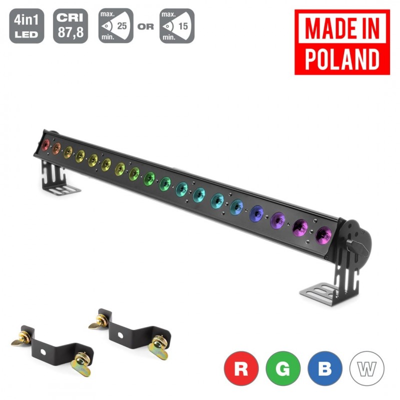 Flash LED WASHER 18x10W RGBW 4w1 - 3 SEKCJE Mk2 - 2 Flash LED WASHER 18x10W RGBW 4w1 - 3 SEKCJE Mk2 - 2