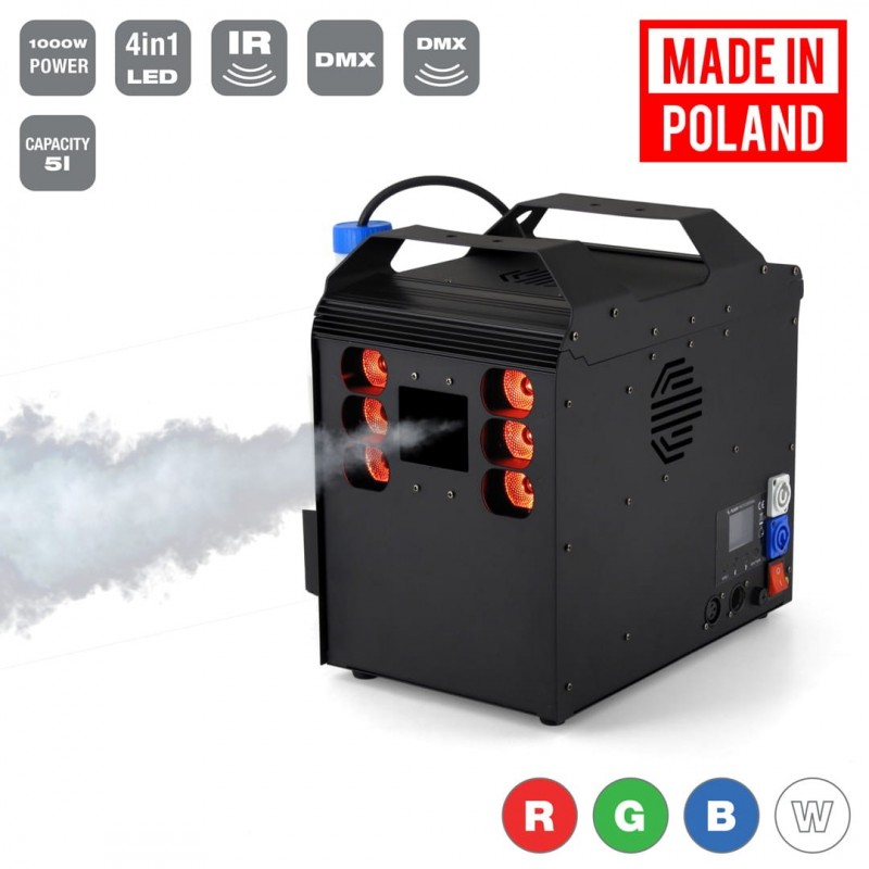 Flash FOG MACHINE / GEIZER + 6X10W 4in1 LED DMX - 1 Flash FOG MACHINE / GEIZER + 6X10W 4in1 LED DMX - 1