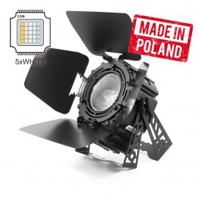 Flash LED PAR 64 250W 5w1 COB SHORT WHITE 2000-9000K + BARNDOOR Mk2 - 1