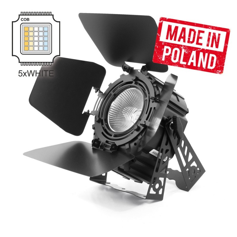 Flash LED PAR 64 250W 5w1 COB SHORT WHITE 2000-9000K + BARNDOOR Mk2 - 1 Flash LED PAR 64 250W 5w1 COB SHORT WHITE 2000-9000K + BARNDOOR Mk2 - 1