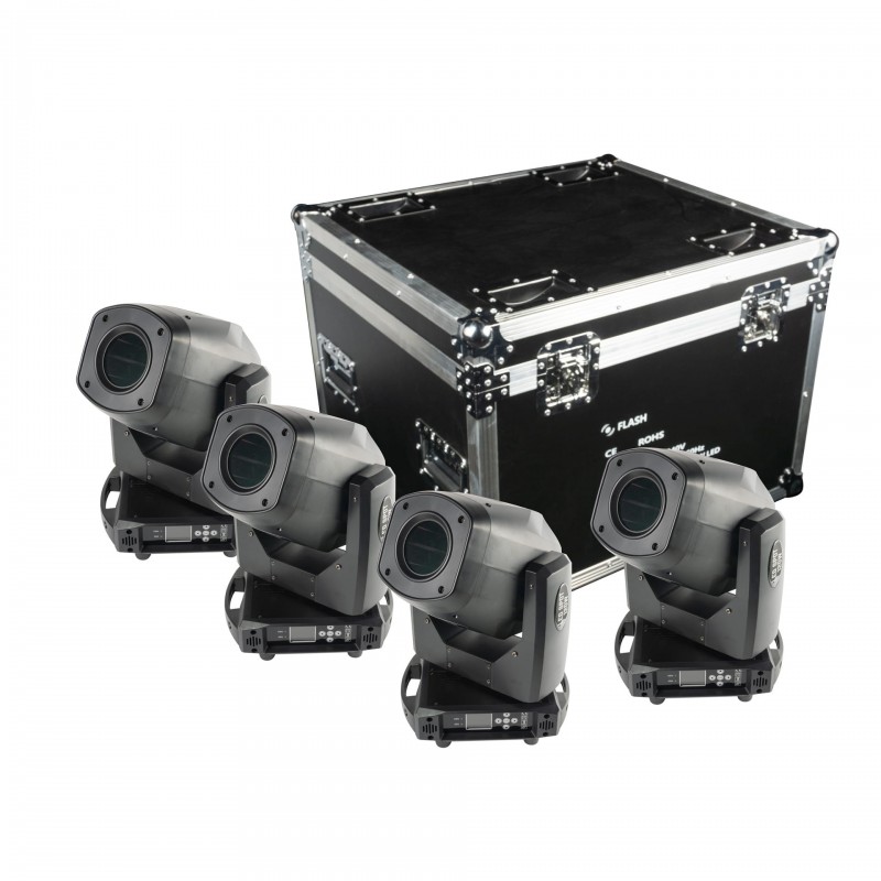 Flash 4x Głowica Ruchoma 150W 3w1 + case - 6