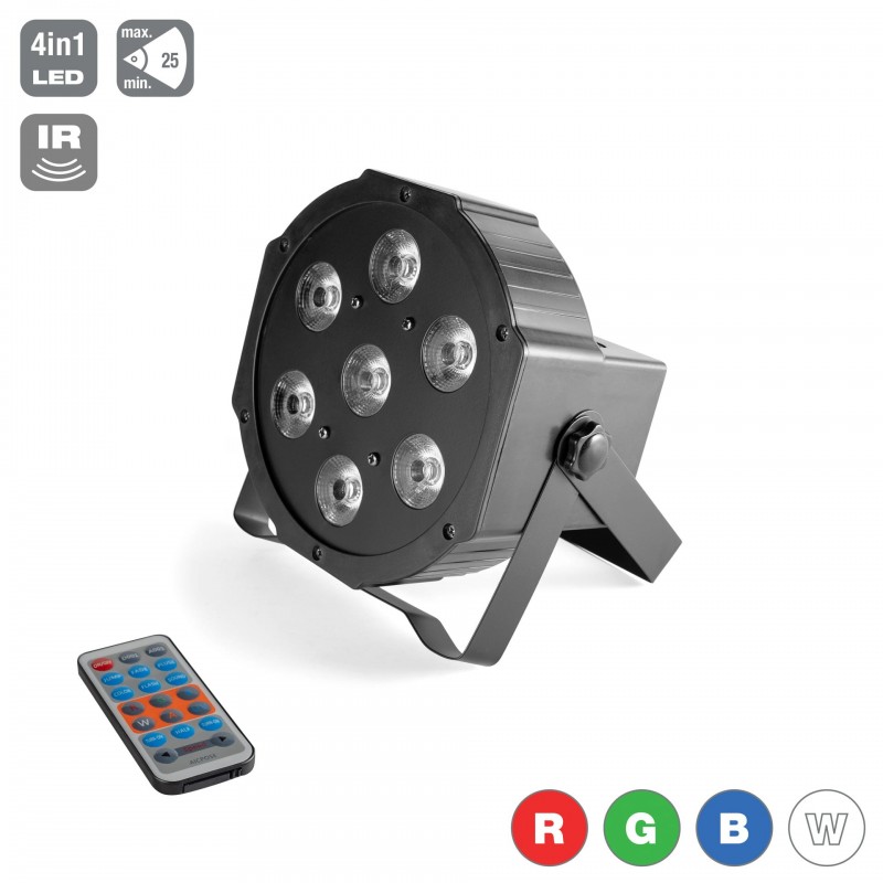 Flash LED PAR 56 7x10W RGBW SOCETS +IR - 1