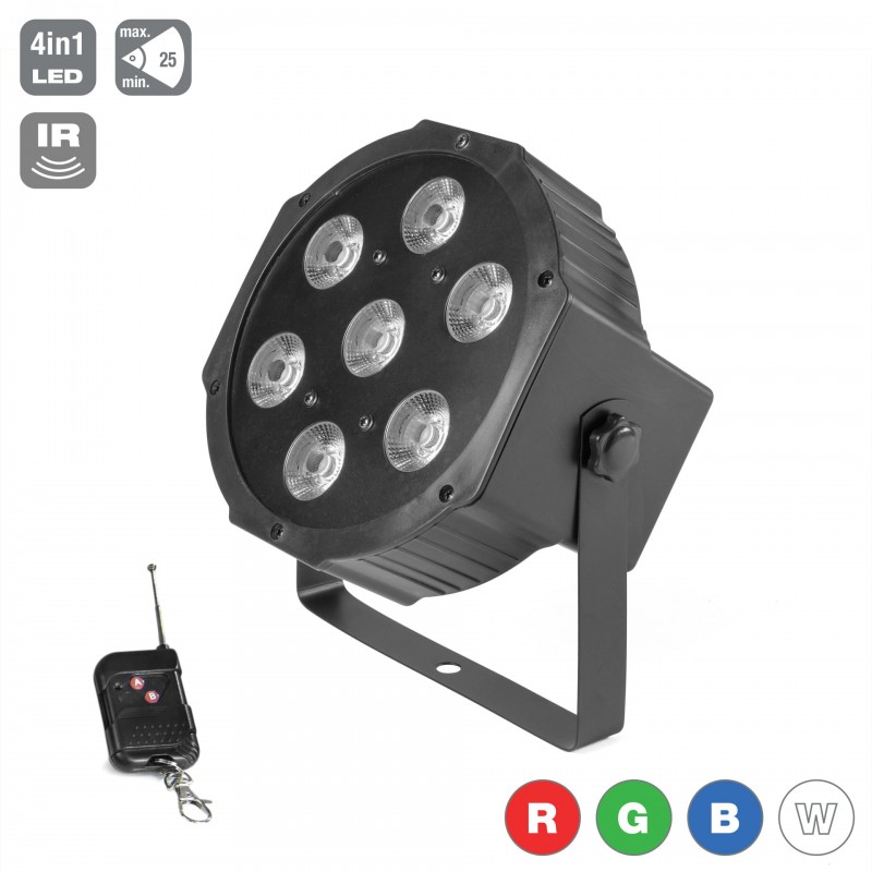 Flash LED PAR 56 7x10W RGBW SOCETS +IR - 2