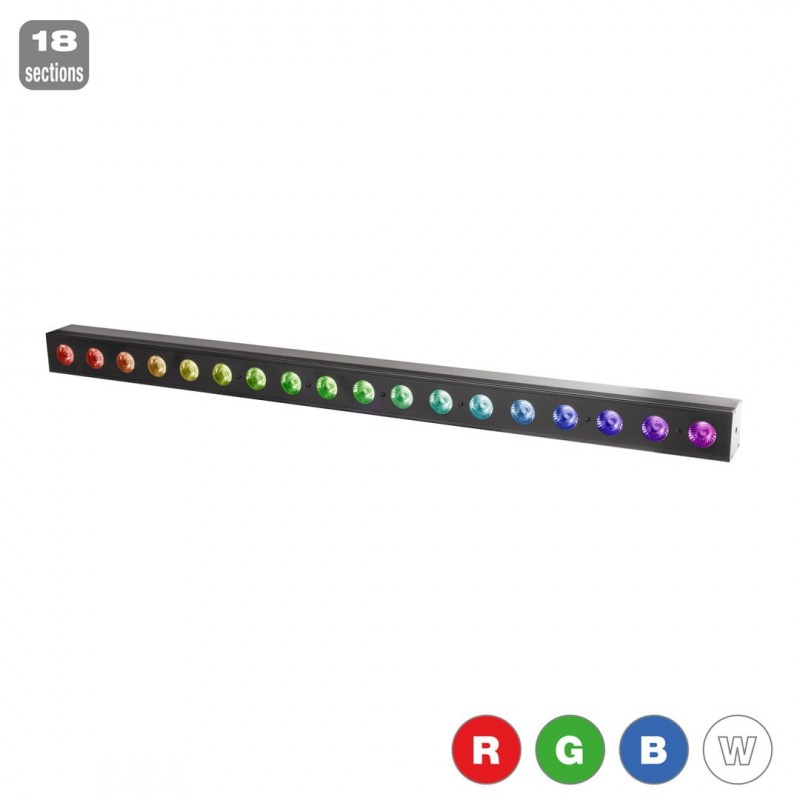 Flash LED BAR 18x4W RGBW 18 Section - 1