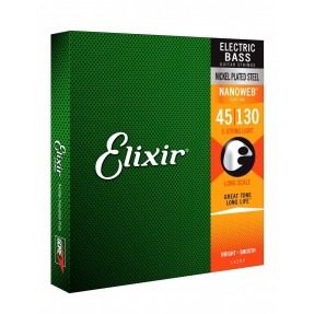 ELIXIR 14202 NanoWeb Bass 5-String - Struny do basu 45-130 - 1