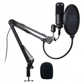 DNA CM USB KIT mikrofon pojemnościowy USB zestaw ramię pop filtr kabel - 1