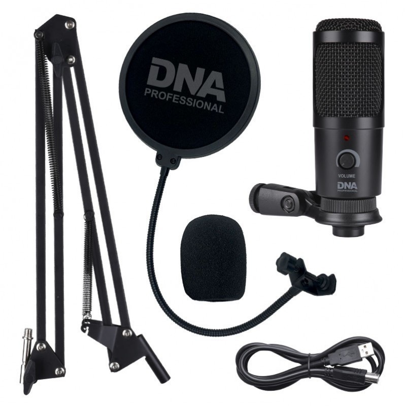 DNA CM USB KIT mikrofon pojemnościowy USB zestaw ramię pop filtr kabel - 3