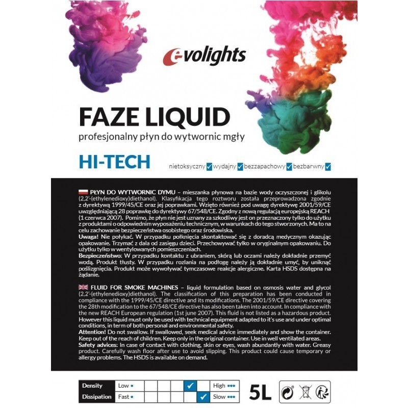 EVOLIGHTS FAZE LIQUID 5L płyn do mgły lekki - 2