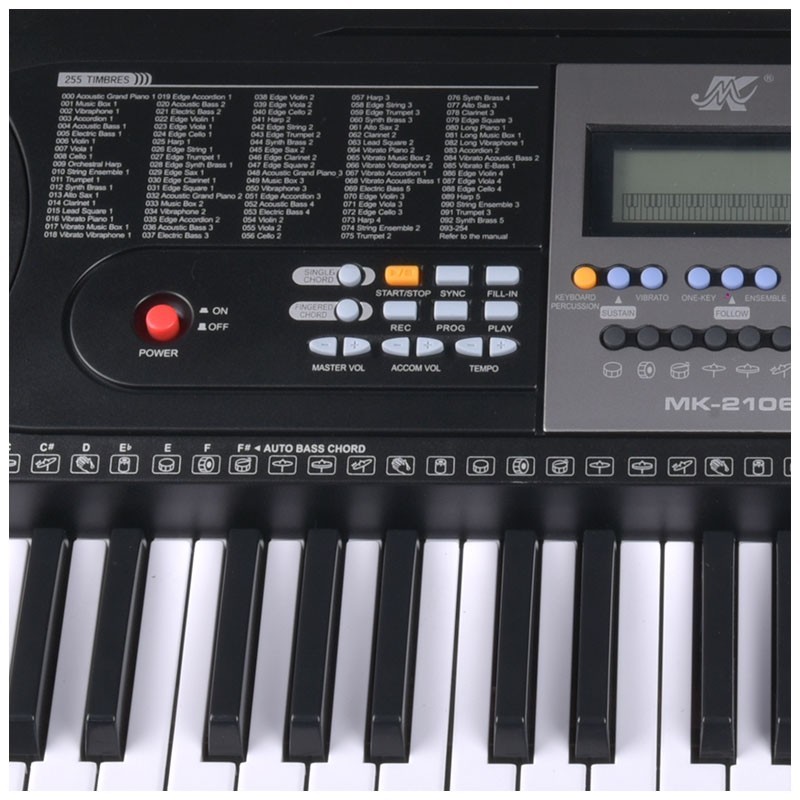 MK 2106 Keyboard Klawisze Organy Dla Dzieci Do Nauki Gry USB Mp3 Mikrofon - 12