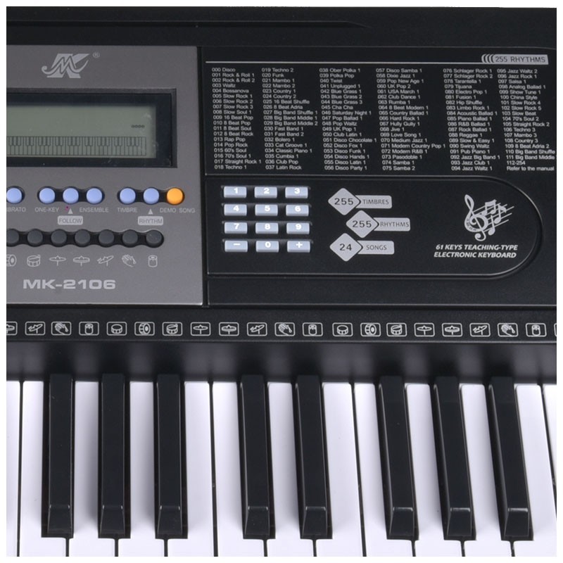 MK 2106 Keyboard Klawisze Organy Dla Dzieci Do Nauki Gry USB Mp3 Mikrofon - 13