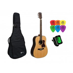 Gitara Akustyczna +Pokrowiec +Tuner +Kostki Zestaw 001 - 1