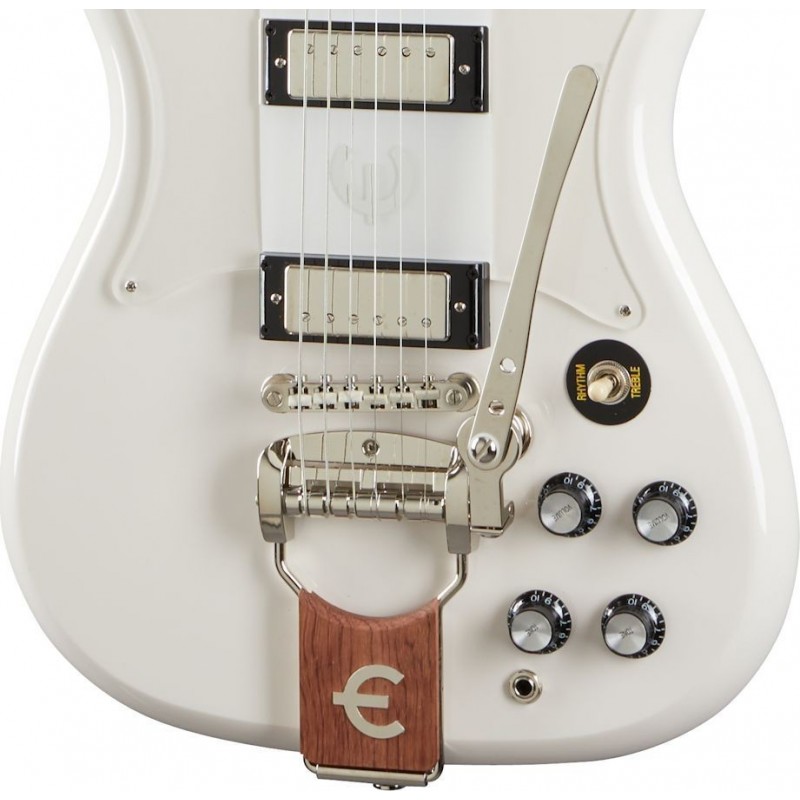 Epiphone Crestwood Custom Tremotone Polaris White - gitara elektryczna - 4